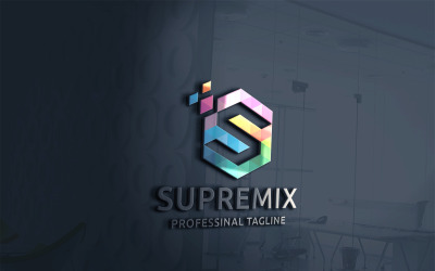 Шаблон логотипа Supremix Letter S