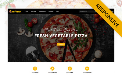 PizzaMart - Online pizzawinkel OpenCart responsieve sjabloon