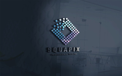 Plantilla de logotipo de Squapix