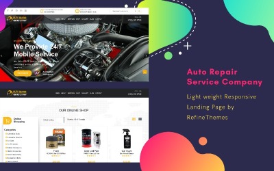 Template di Landing Page Responsive #113521 "AUTORSC"