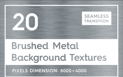 20 fond de textures en métal brossé sans soudure