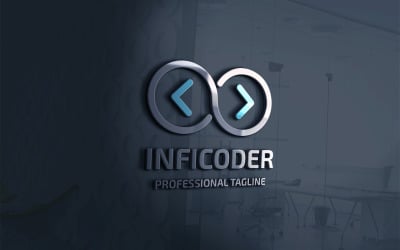 Infinity Coder Logo šablona