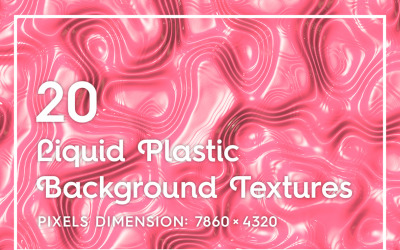 20 Seamless Liquid Plastic Textures Background