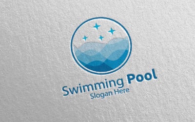Swimming Pool Services 38 Logo Template