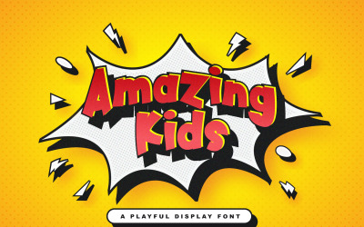 Amazing Kids - Playful Display Font