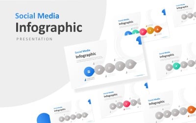 Modello di PowerPoint presentazione infografica cerchio diagramma di affari
