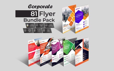 Paquete de folletos comerciales Mega Pack - Plantilla de identidad corporativa