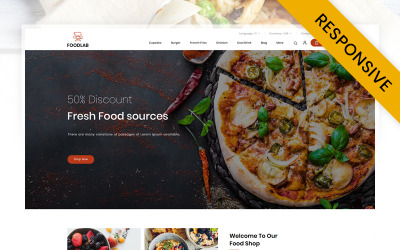 Reszponzív FoodLab - Restaurant Store PrestaShop sablon 113866