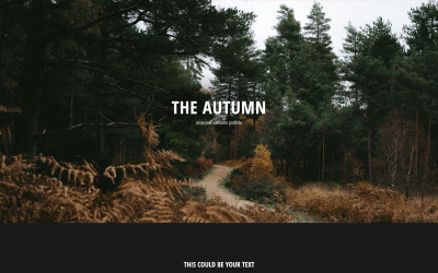 "The Autumn - HTML - Portfolio | Responsive" modèle web adaptatif #113869
