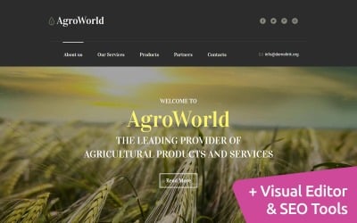 ArgoWorld - Agriculture Moto CMS 3 Szablon