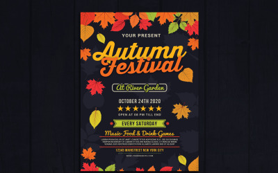 Autumn Festival Flyer - mall för företagsidentitet
