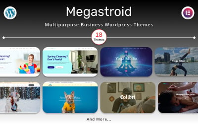 MegaStroid - İşletmeniz için Çok Amaçlı Set Şablonları WordPress Teması