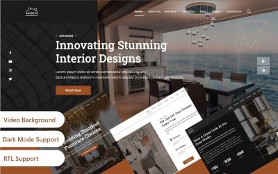 Archito - Plantilla de sitio web Bootstrap receptiva para arquitectura moderna y diseño de interiores