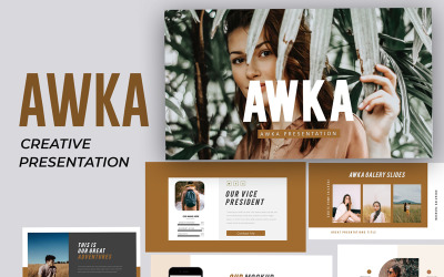 Modello di PowerPoint creativo Awka