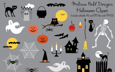 Halloween Vector Clipart Illustration 114137