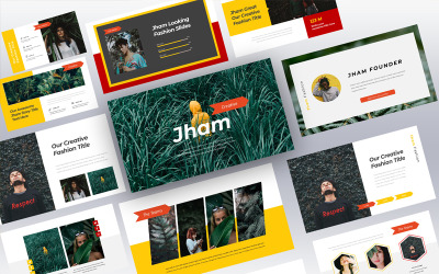 Modelo de PowerPoint de apresentação criativa de Jham
