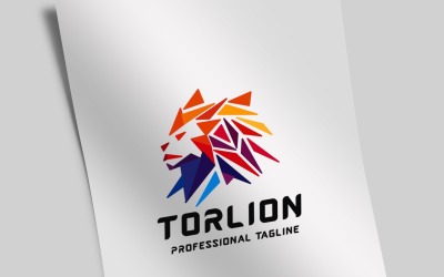 Modèle de logo Tor Lion
