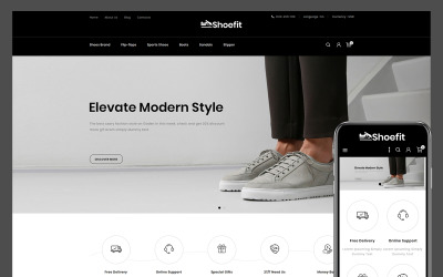 Responsywny szablon PrestaShop Shoefit Shoes Store #114155
