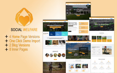 Bien-être social: Thème WordPress à but non lucratif Divi Charity