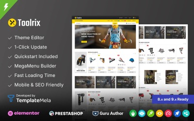 Toolrix - Tema de PrestaShop para la tienda de herramientas