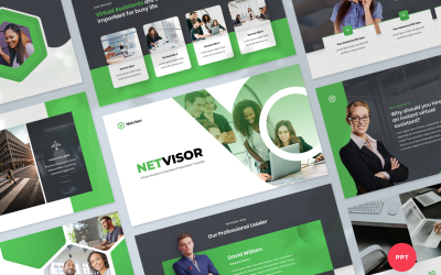 Virtuell assistent &amp;amp; sekreterare Presentation PowerPoint-mall