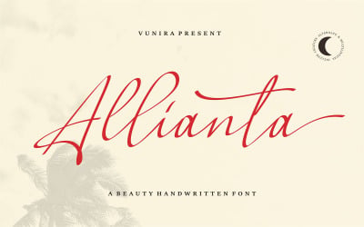 Allianta | Un carattere scritto a mano di bellezza
