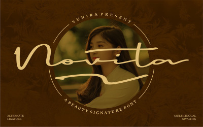 Novita | Ett skönhetssignaturteckensnitt