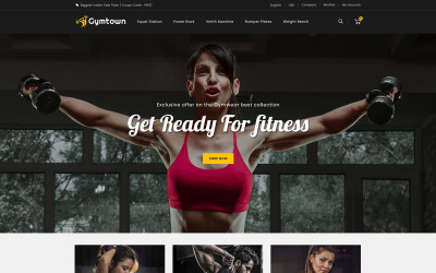 Reszponzív Gymtown - Fitness Store PrestaShop sablon 114298