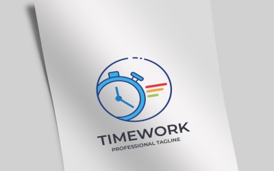 Time Work Logo Template