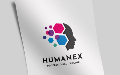 Humanex lidské údaje Logo šablona