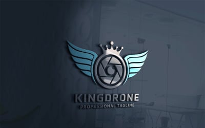 King Drone Logo Vorlage