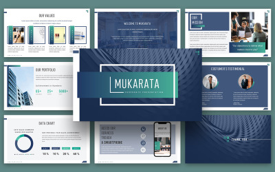 "Mukarata Modern Company Presentation" Premium PowerPoint Template №114726