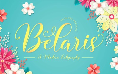 Belaris - шрифт современной каллиграфии