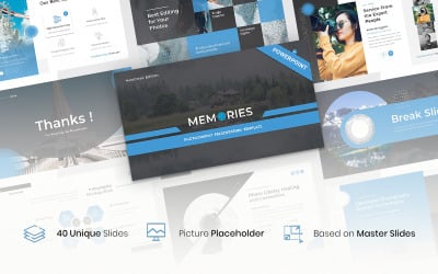 Memórias – Modelo de PowerPoint de fotografia