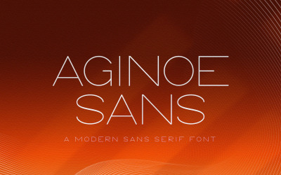 Aginoe - Carattere moderno Sans Serif