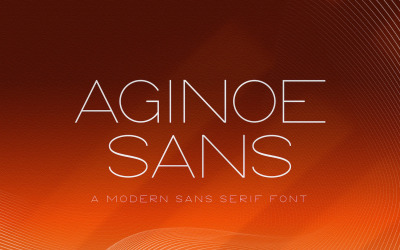 Aginoe - Modern Sans Serif Yazı Tipi