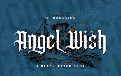 Angel Wish - Carattere Blackletter