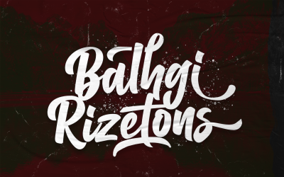 Balhgi Rizetons - Carattere corsivo in grassetto