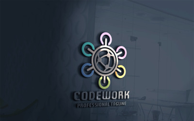 Code Work Logo Template