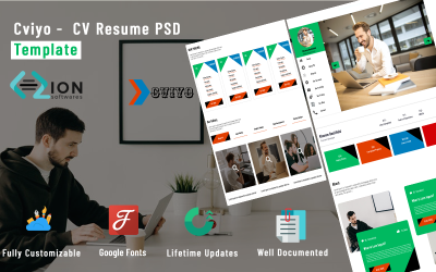 Cviyo - Шаблон резюме резюме PSD