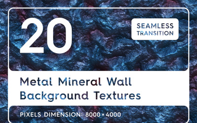20 Metal Mineral Wall Textures Background
