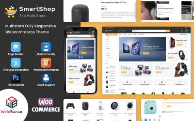 Responsywny motyw WooCommerce SmartShop - Multipurpose Premium #115237