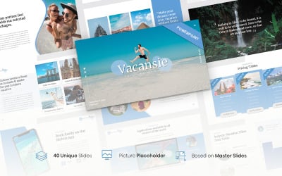 Vacansie – PowerPoint-Vorlage für Reisebüros