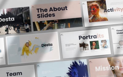 Modello di presentazione di Desta PowerPoint