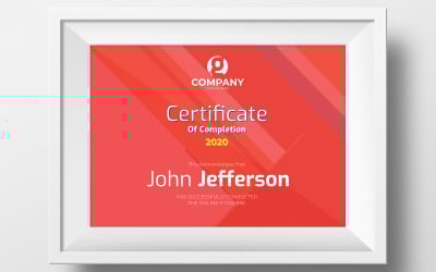 Bez šablony certifikátu o dokončení