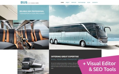 Bussföretag Moto CMS 3-mall