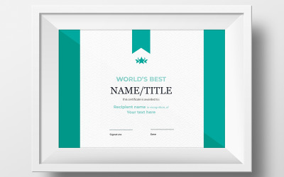 Il miglior modello di certificato del mondo