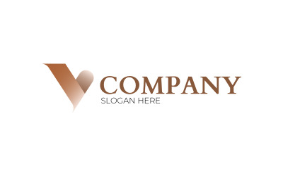 Letter V + Free PSD Logo Template