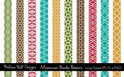 Padrão de borda marroquina
