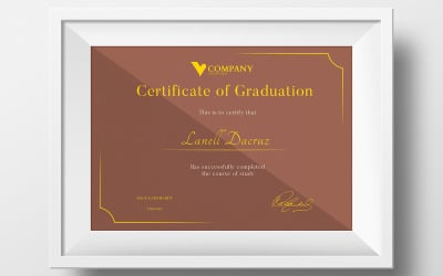 Plantilla gratuita de certificado de graduación